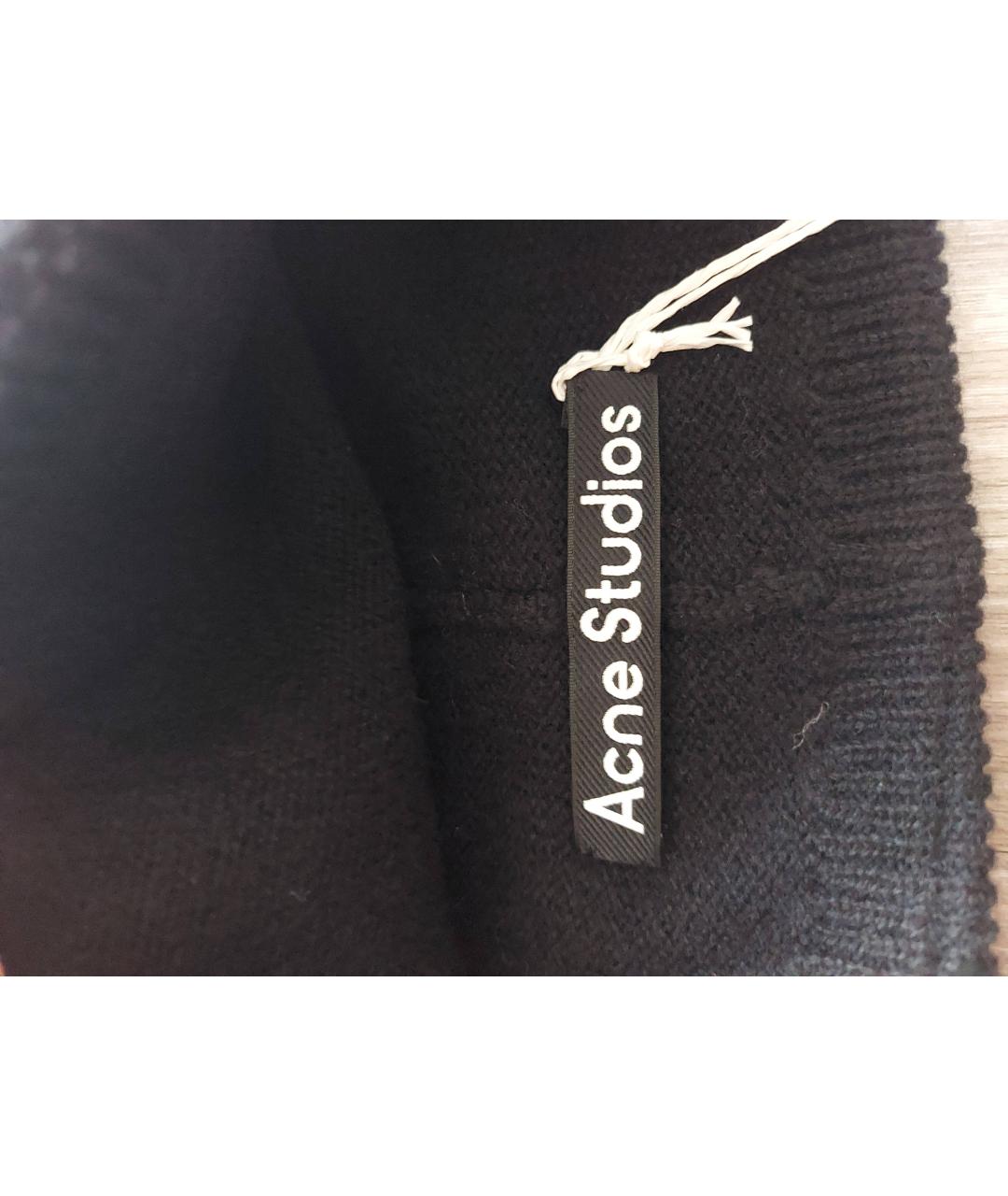 ACNE STUDIOS Черная шерстяная шапка, фото 4