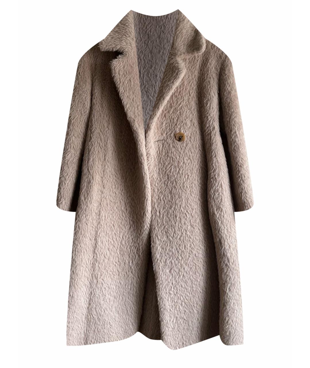 CELINE PRE-OWNED Бежевое шерстяное пальто, фото 1