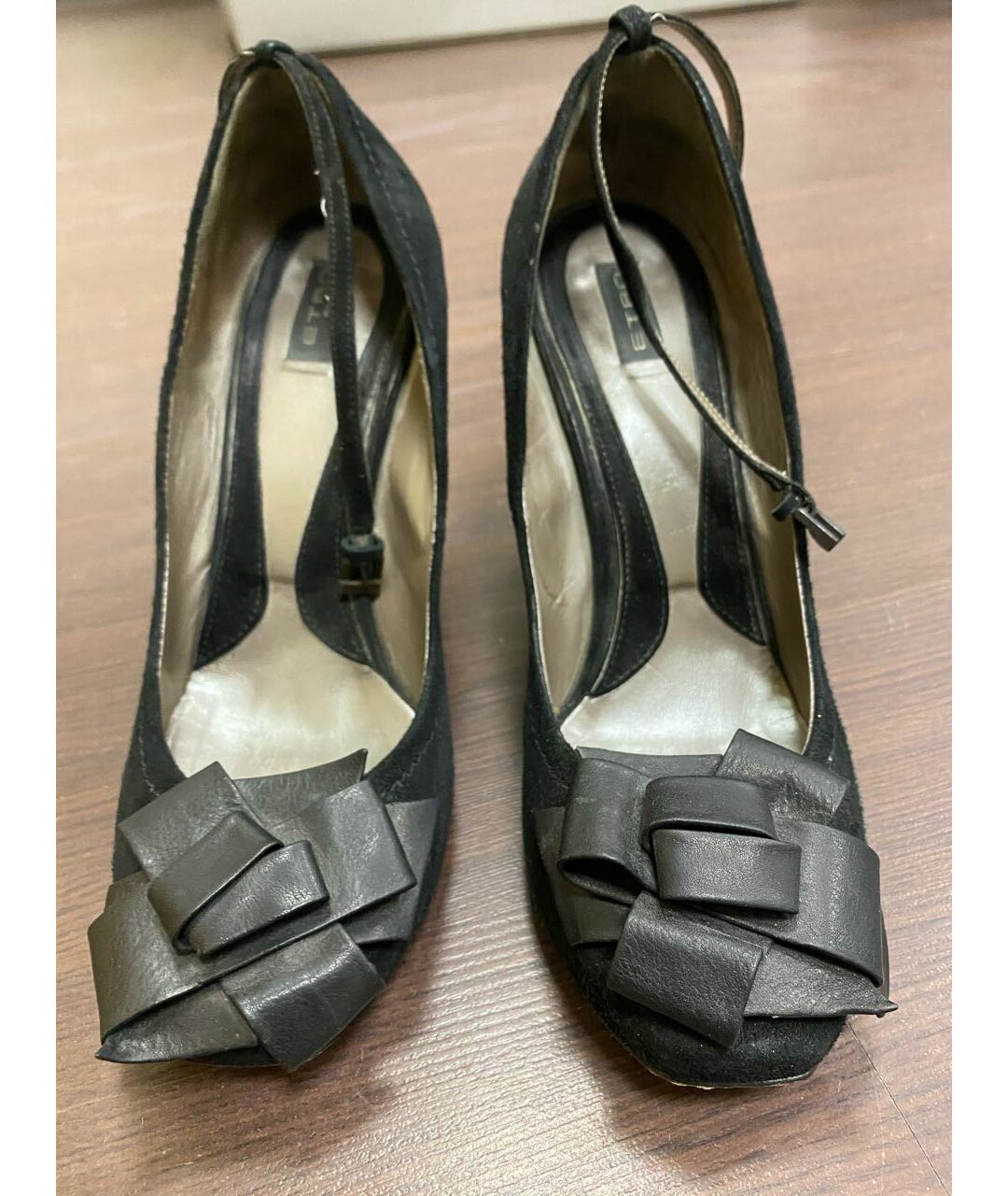 ETRO Черные замшевые туфли, фото 2