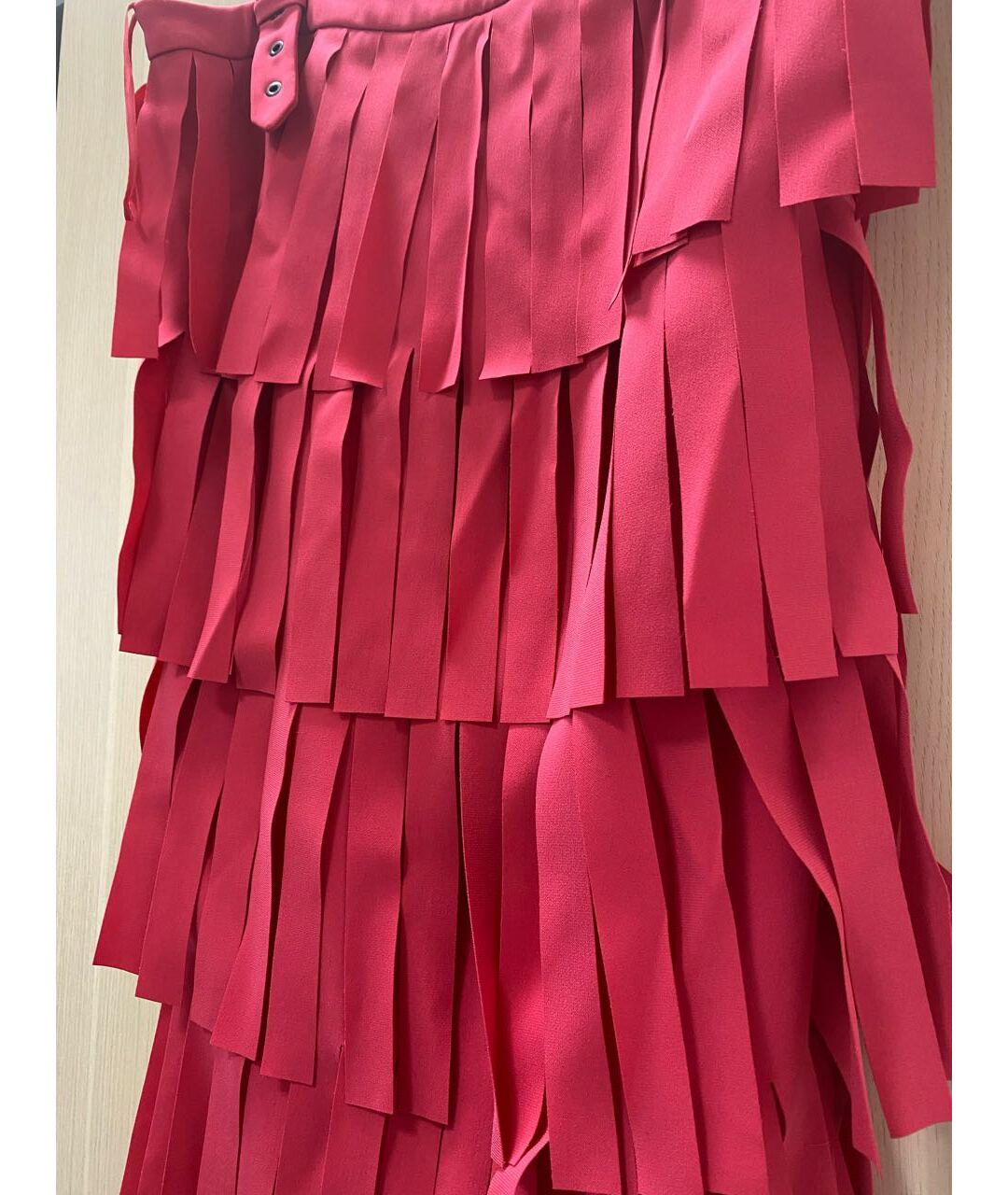 MOSCHINO Фуксия полиэстеровое коктейльное платье, фото 4