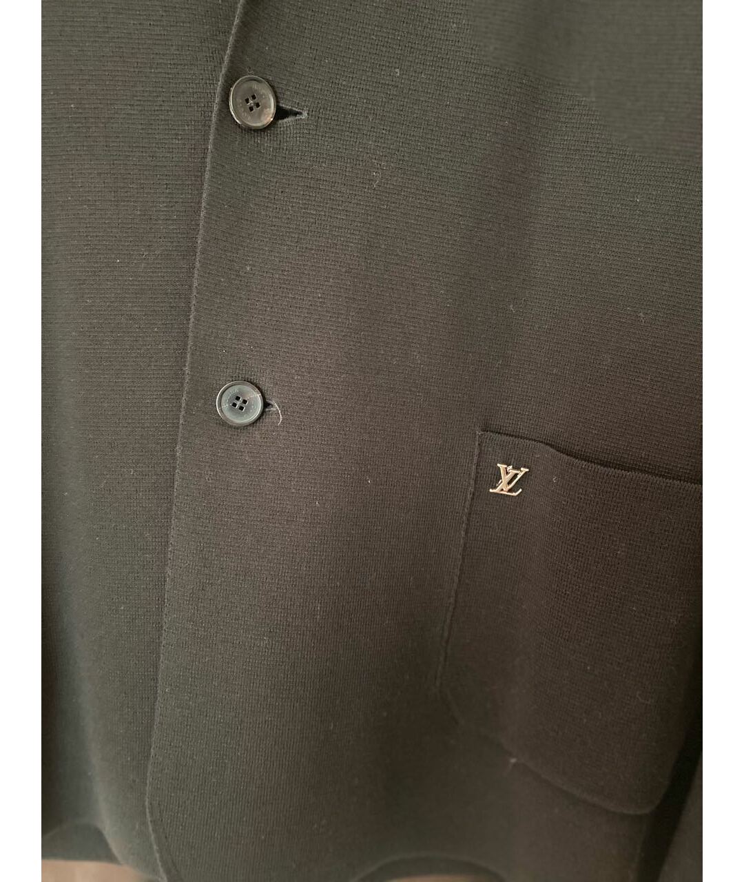LOUIS VUITTON PRE-OWNED Черный хлопковый пиджак, фото 4