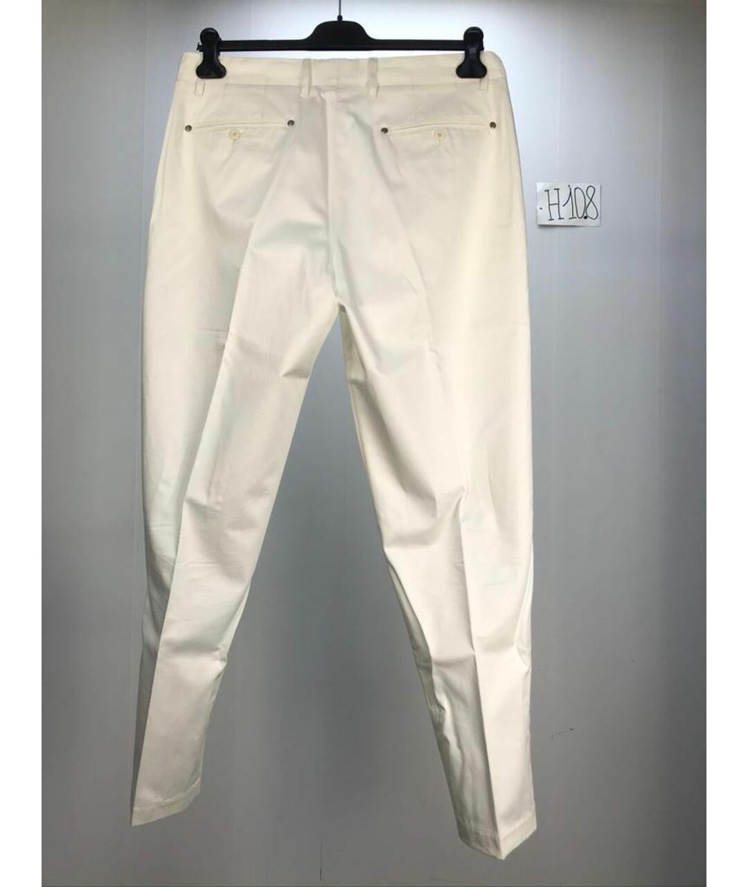 DOLCE&GABBANA Белые хлопковые классические брюки, фото 2
