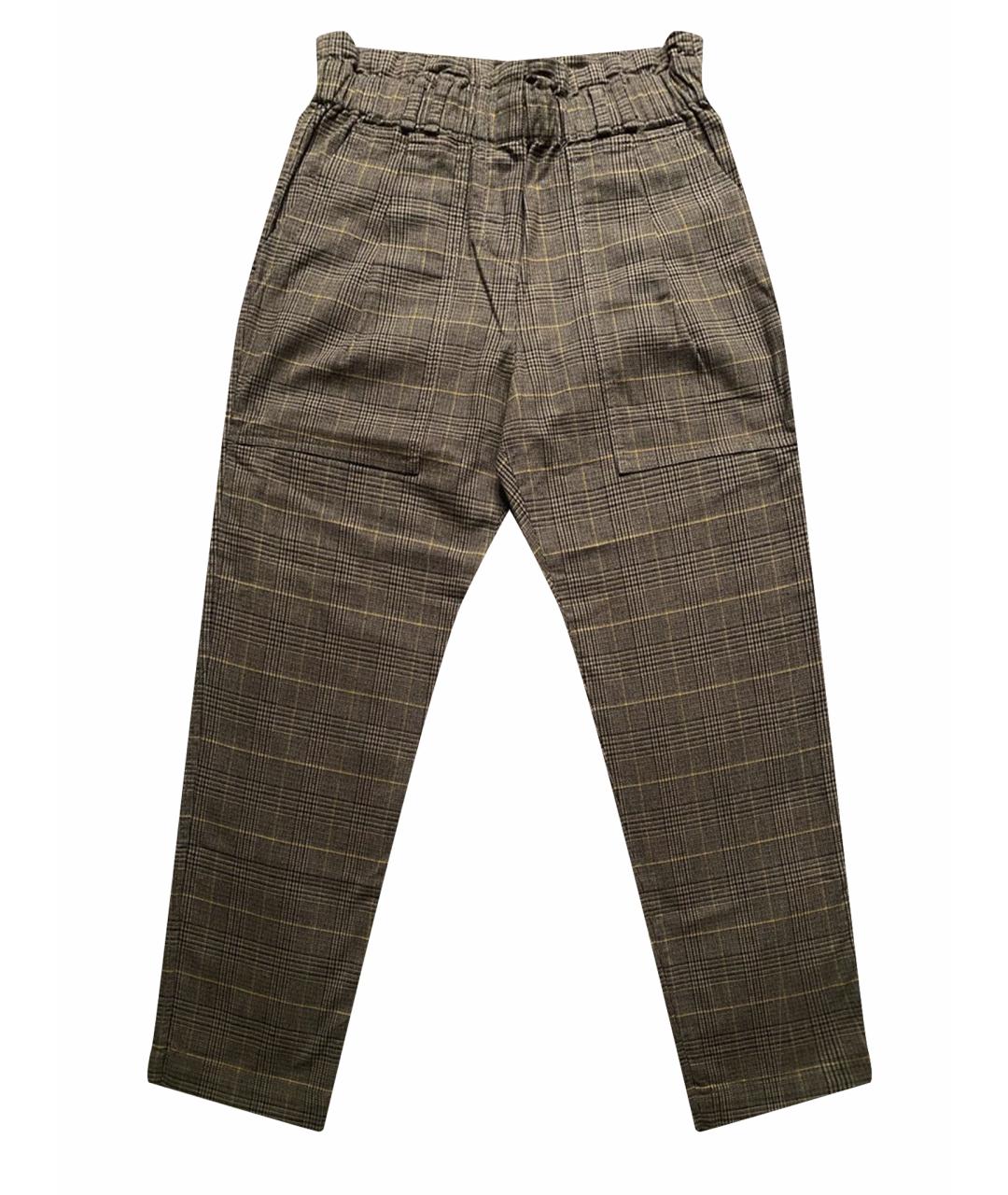 BRUNELLO CUCINELLI Коричневые хлопковые брюки и шорты, фото 1