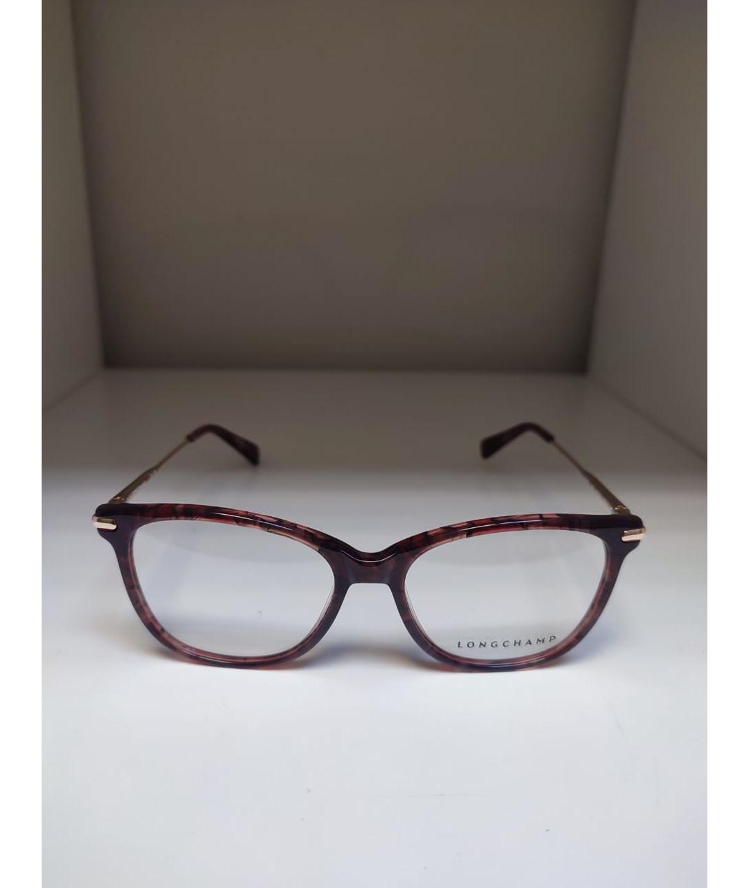 LONGCHAMP Бордовые пластиковые солнцезащитные очки, фото 9