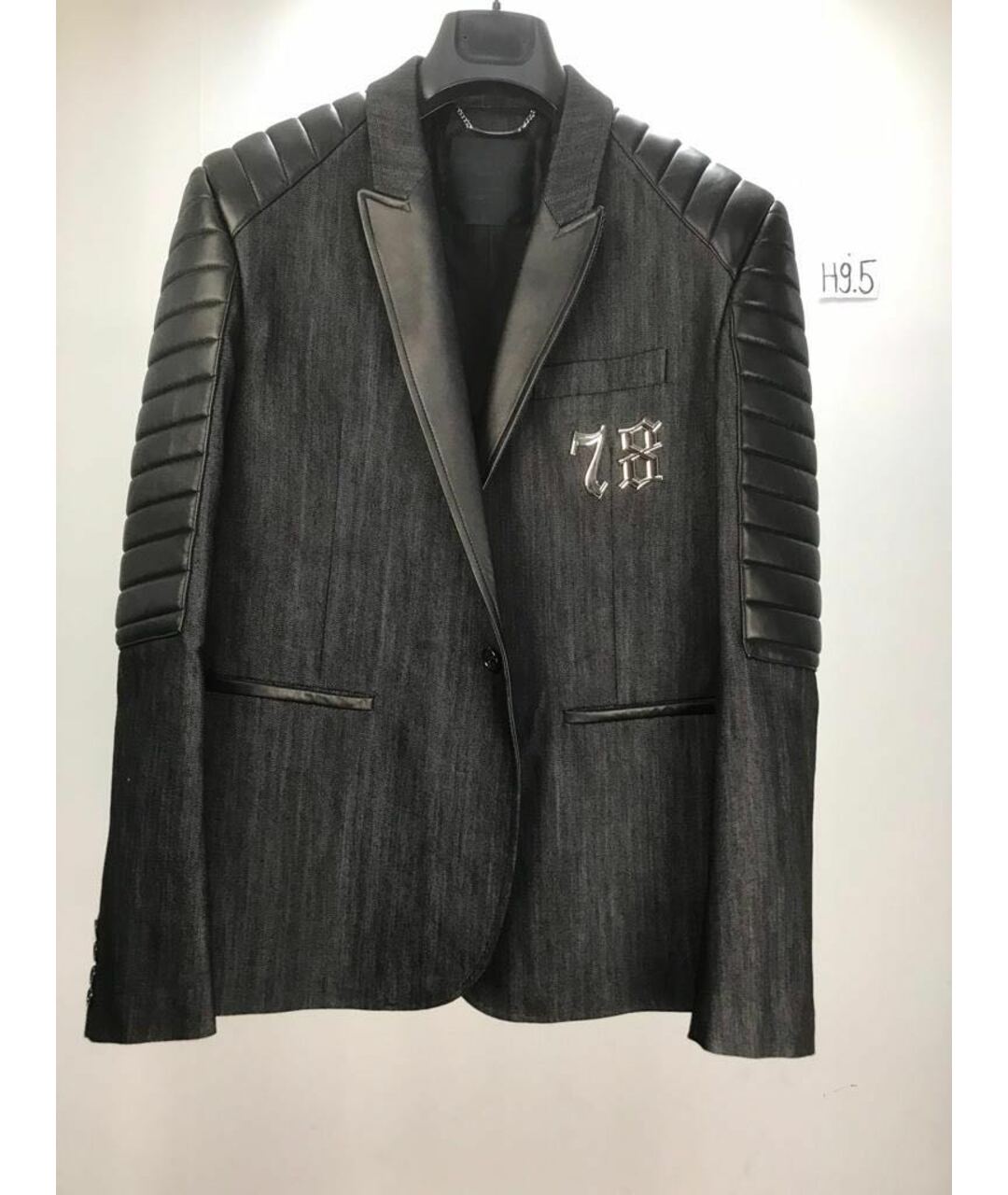 PHILIPP PLEIN Черный хлопковый пиджак, фото 8