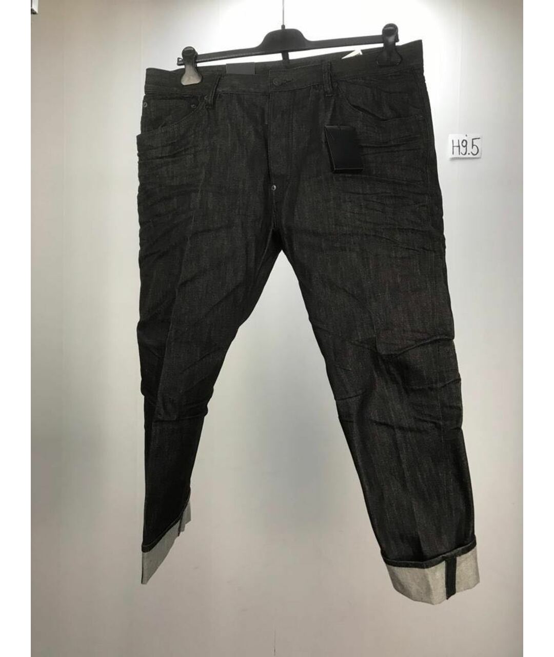 DSQUARED2 Черные хлопковые прямые джинсы, фото 8