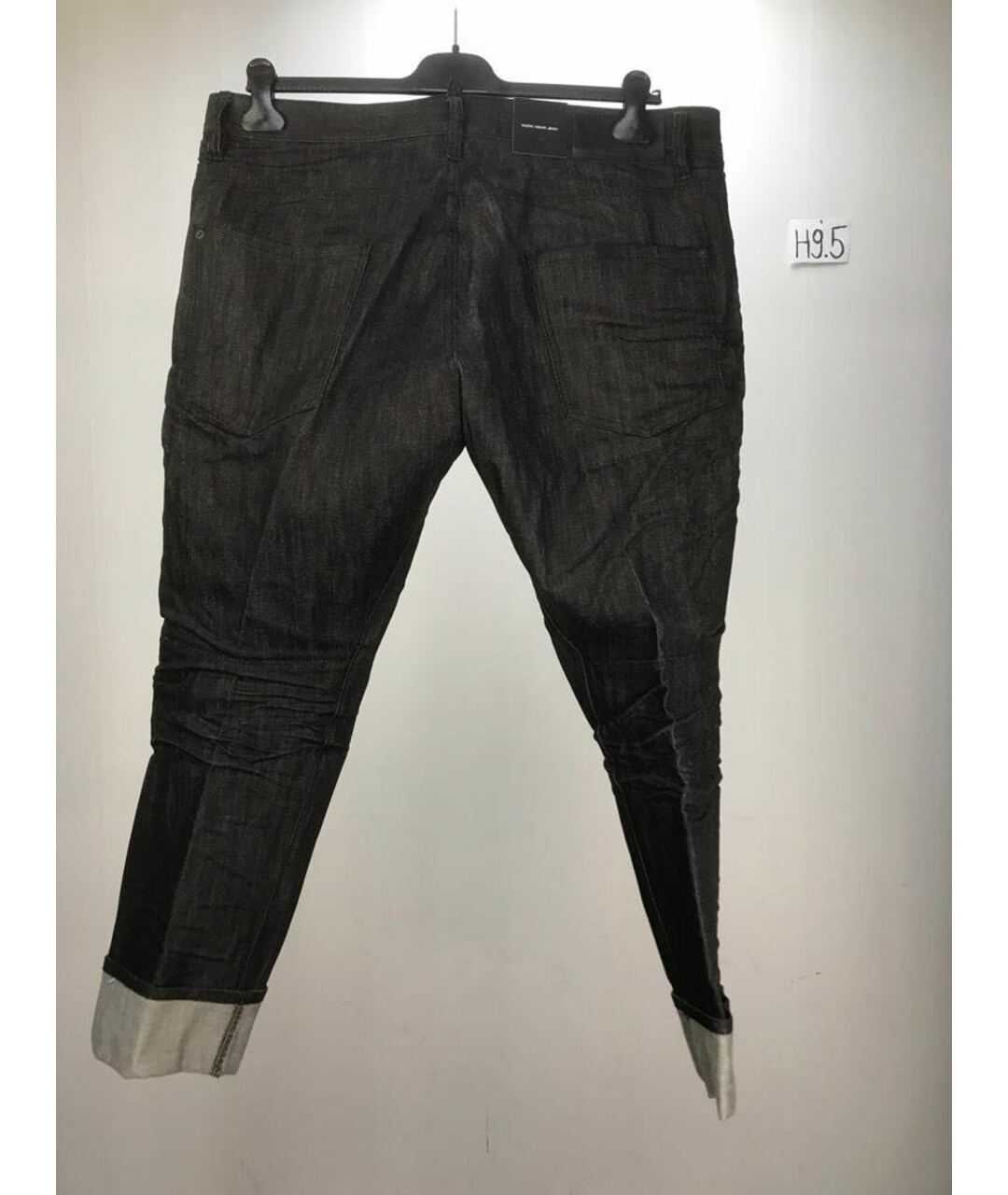 DSQUARED2 Черные хлопковые прямые джинсы, фото 2
