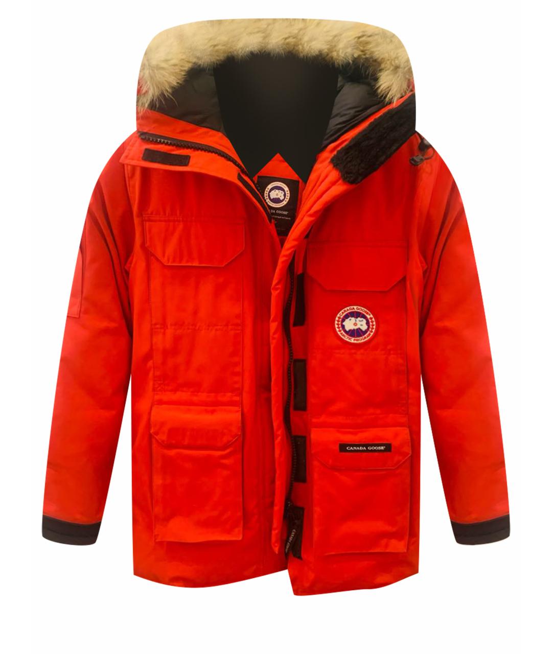 CANADA GOOSE Красная полиэстеровая парка, фото 1