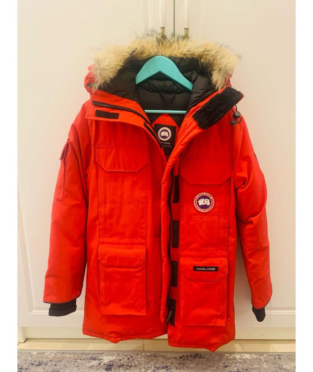 CANADA GOOSE Красная полиэстеровая парка, фото 9