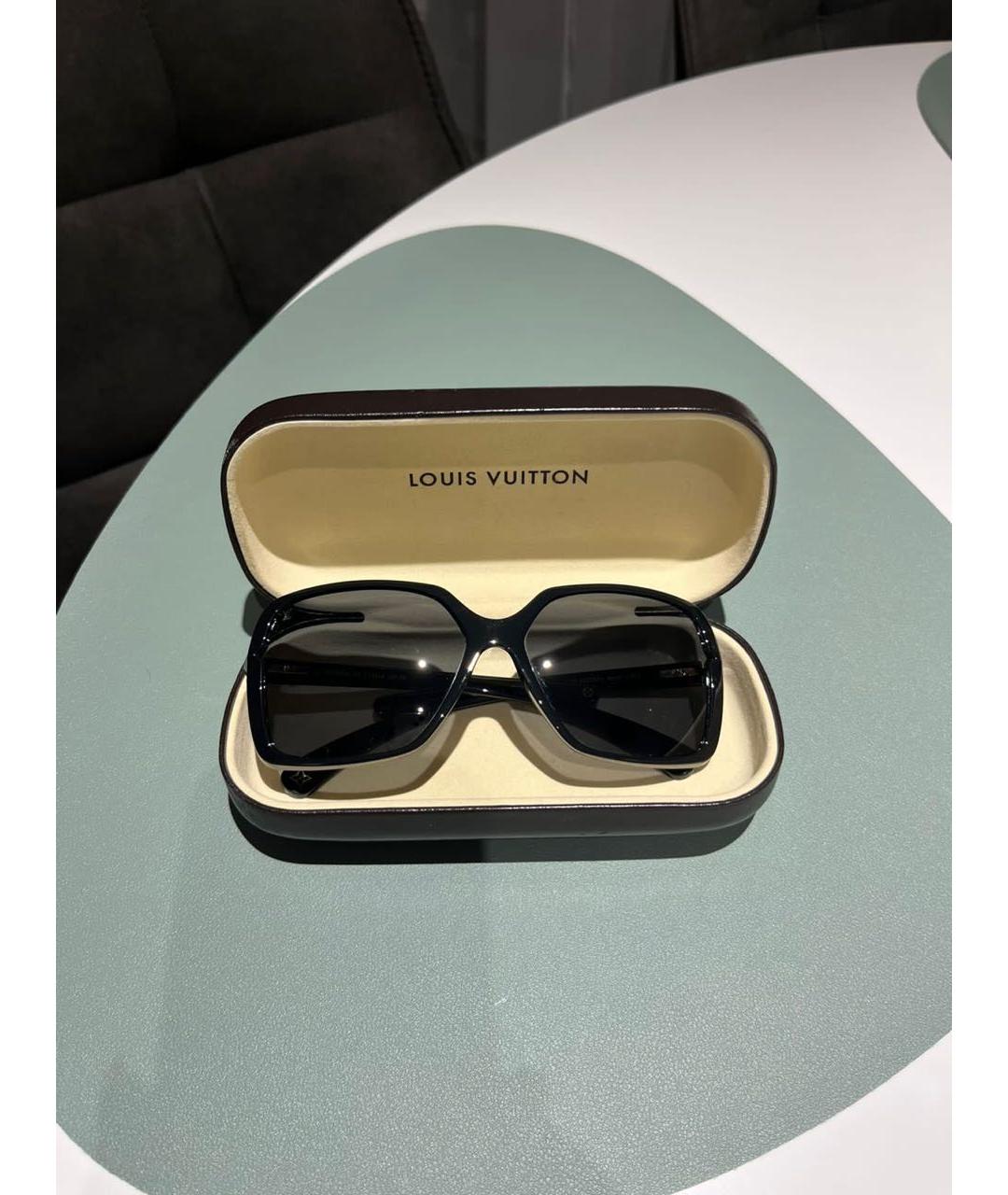LOUIS VUITTON PRE-OWNED Черные пластиковые солнцезащитные очки, фото 5