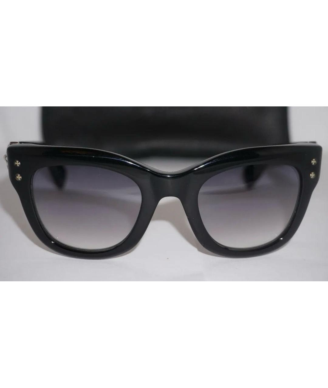 CHROME HEARTS Черные пластиковые солнцезащитные очки, фото 8