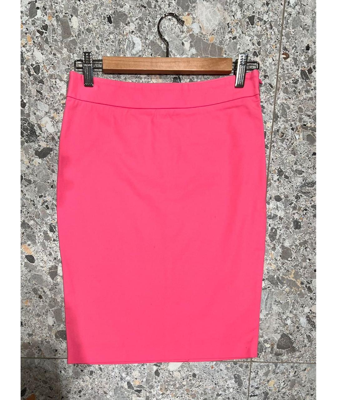 MOSCHINO Розовая хлопковая юбка миди, фото 2
