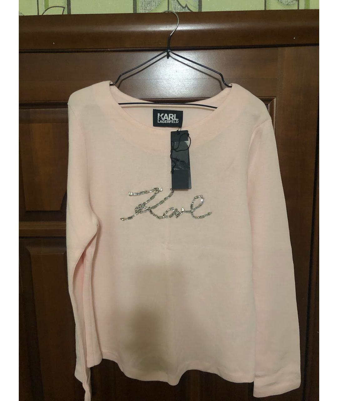 KARL LAGERFELD Розовый вискозный джемпер / свитер, фото 5