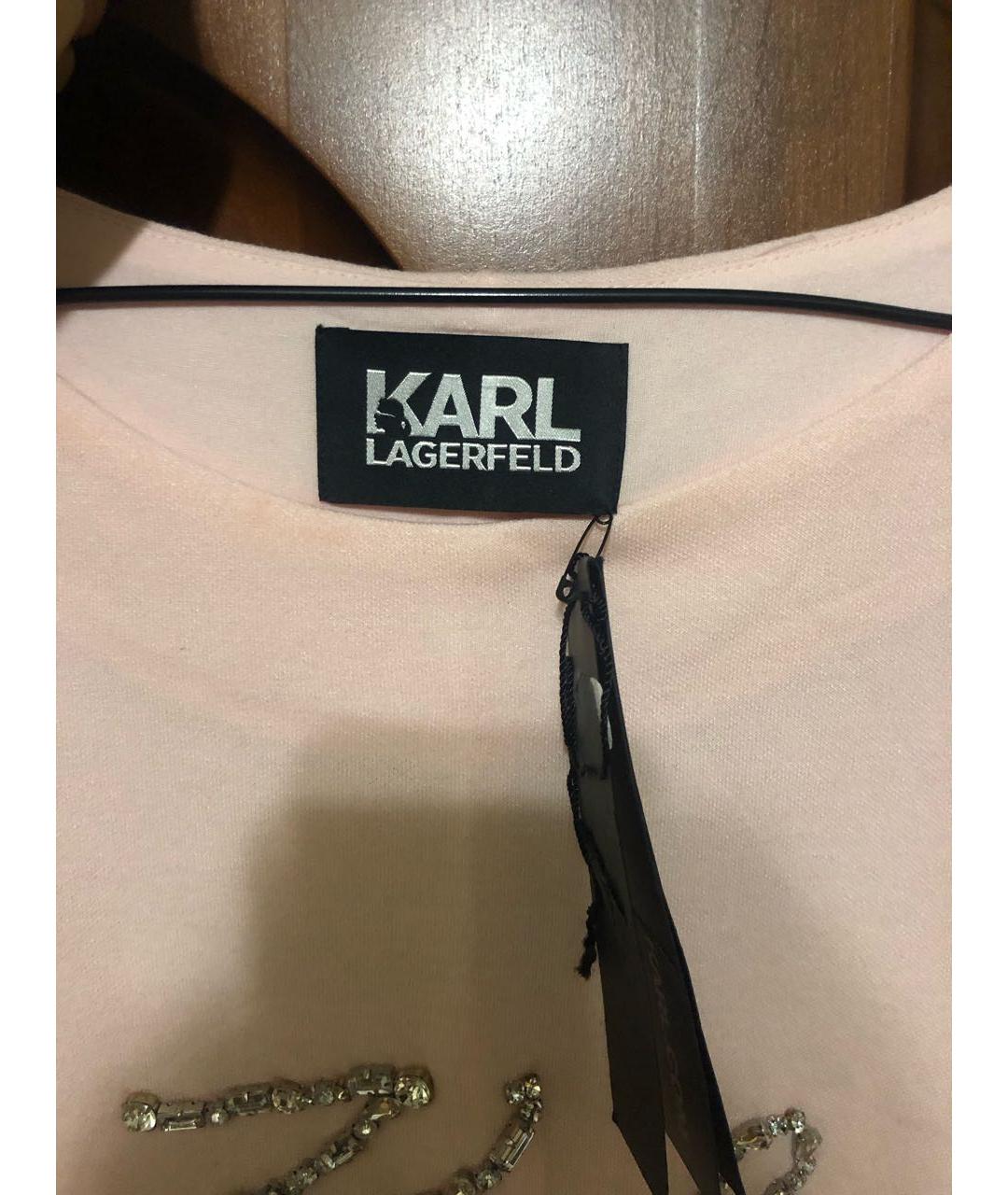 KARL LAGERFELD Розовый вискозный джемпер / свитер, фото 3