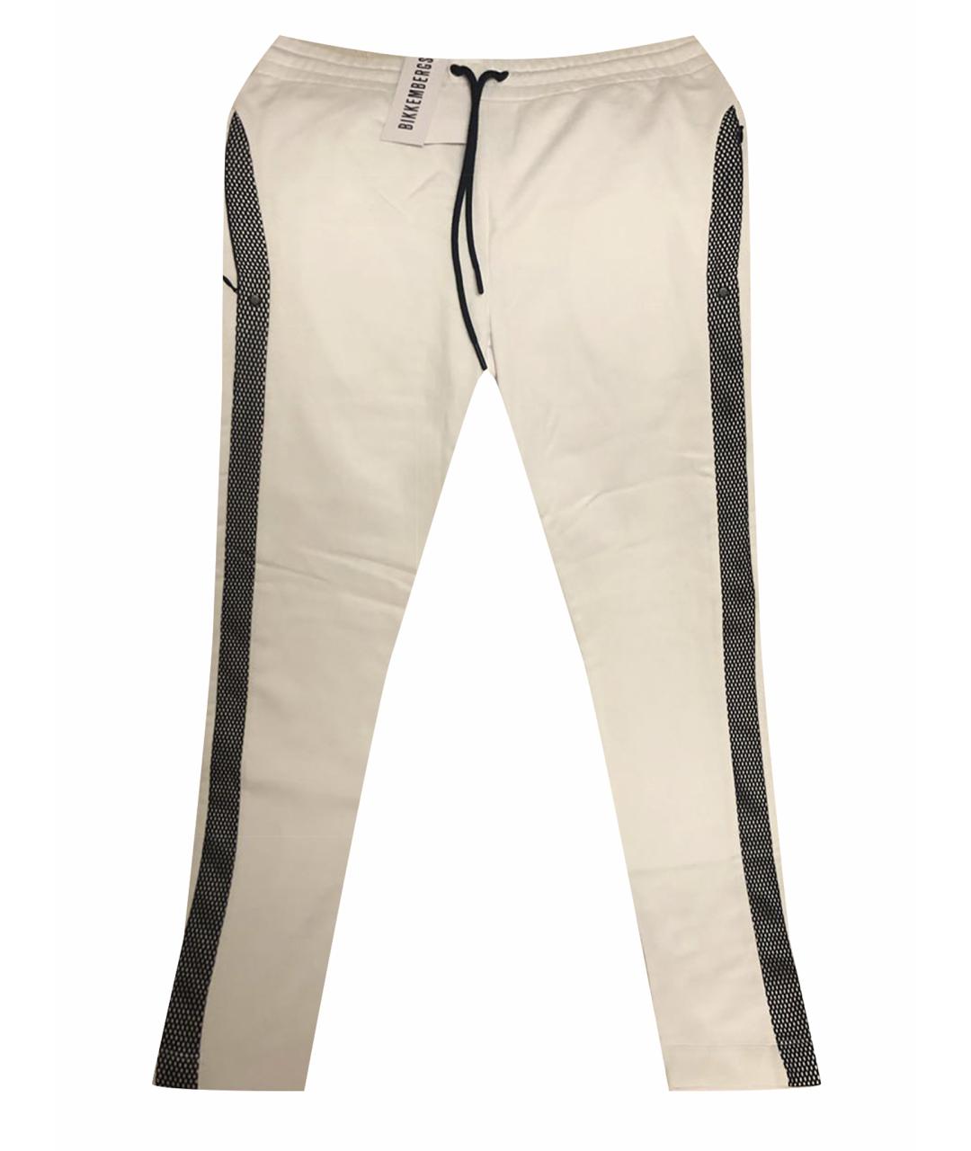 BIKKEMBERGS Белые повседневные брюки, фото 1