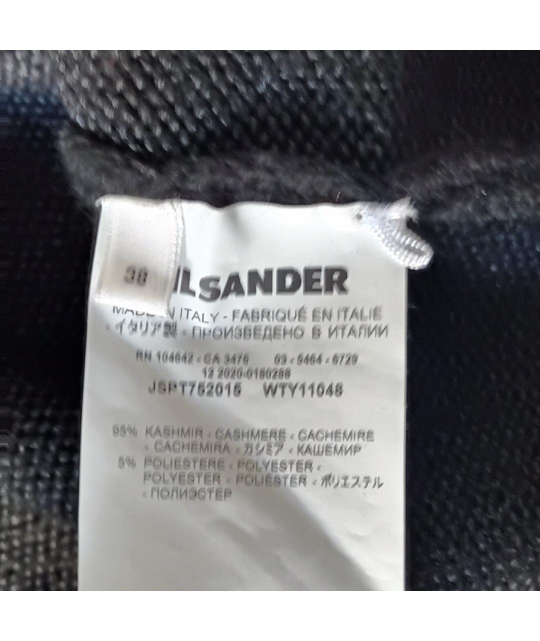 JIL SANDER Черный кашемировый джемпер / свитер, фото 8