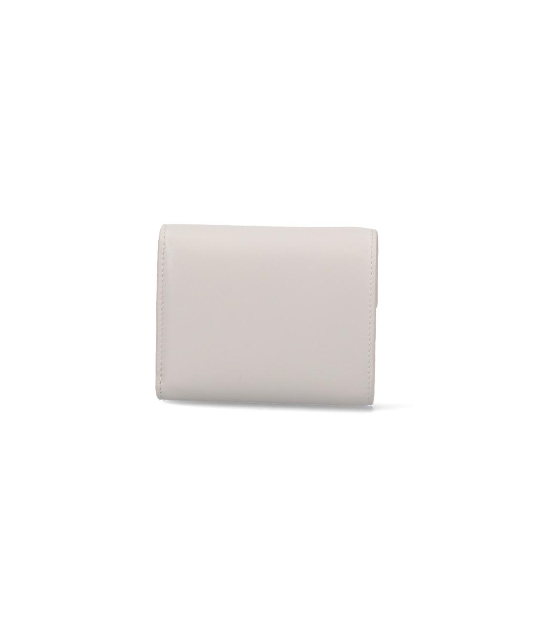 SAINT LAURENT Белый кожаный кошелек, фото 3
