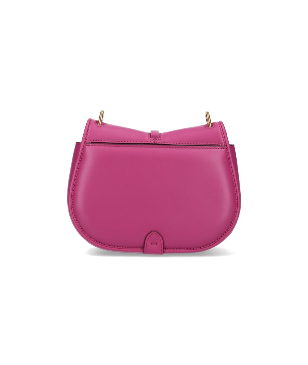 FENDI Розовая кожаная сумка через плечо, фото 3