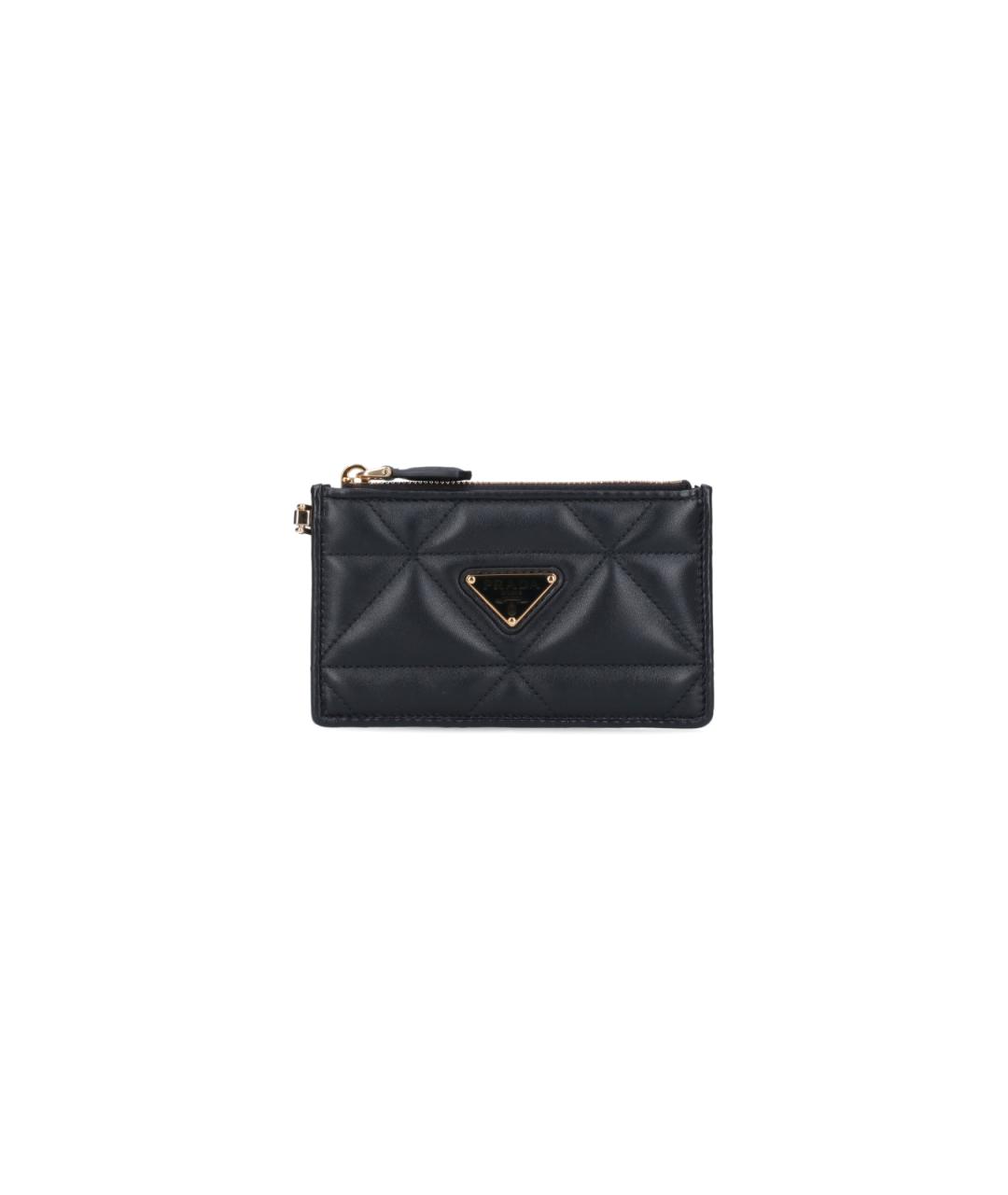 PRADA Черный кожаный кардхолдер, фото 1