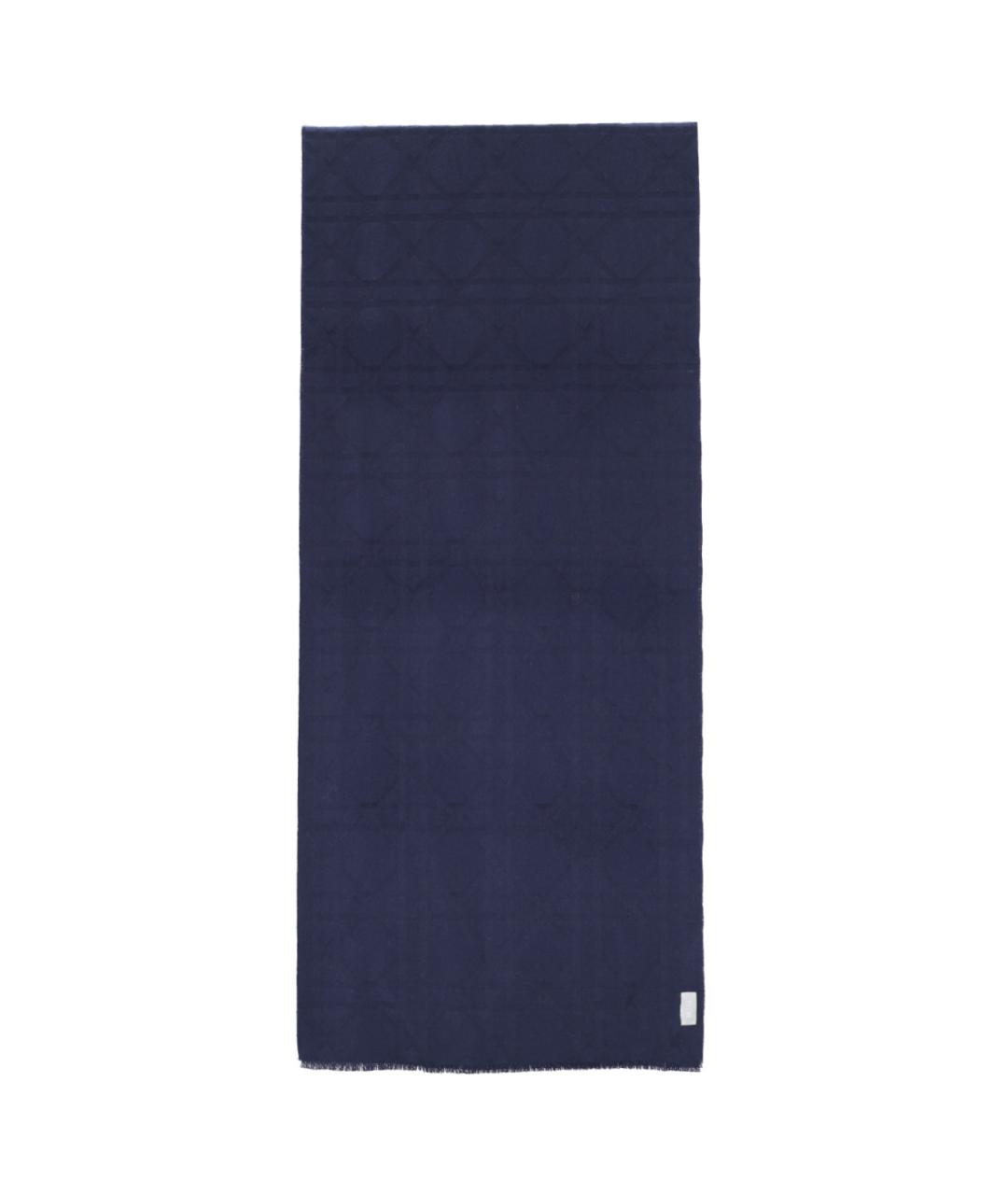 CHRISTIAN DIOR PRE-OWNED Синий кашемировый шарф, фото 2