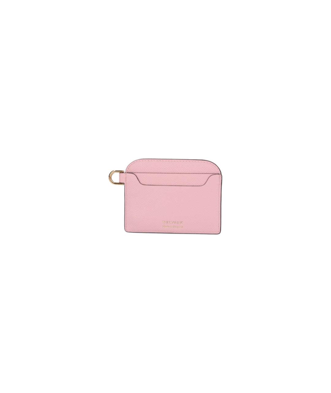 DELVAUX Розовый кожаный кардхолдер, фото 2