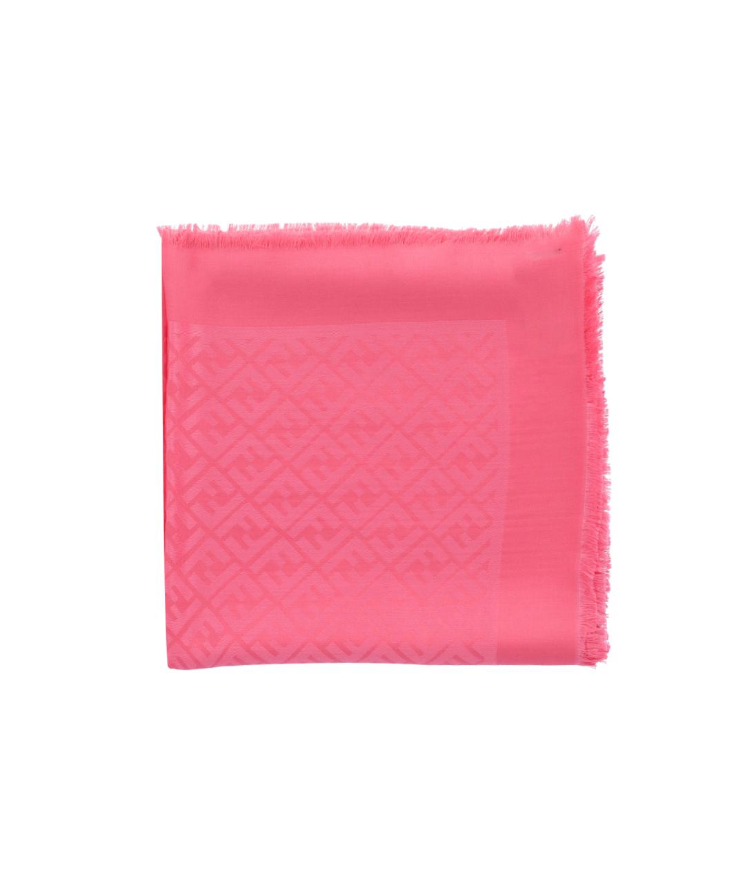 FENDI Розовый шарф, фото 2
