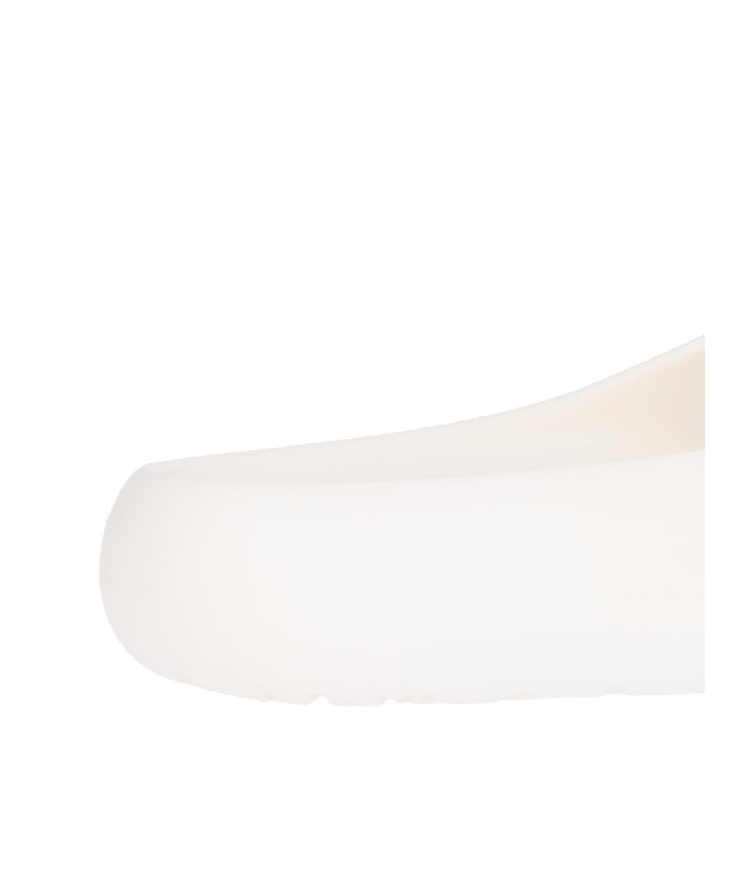 LOEWE Белые резиновые шлепанцы, фото 4