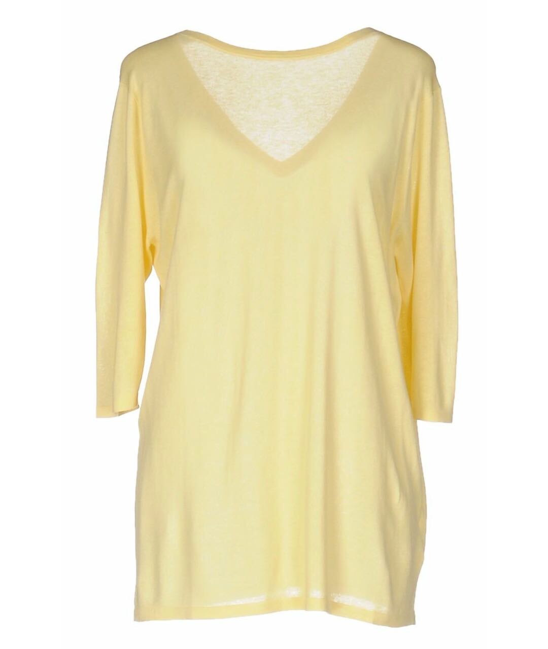 BALLANTYNE Желтый льняной джемпер / свитер, фото 1