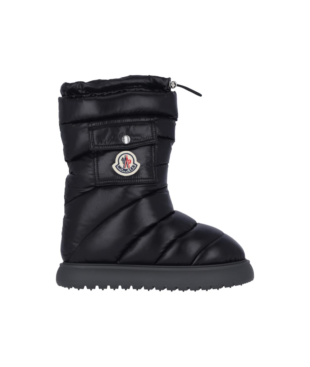 MONCLER Черные синтетические сапоги, фото 1