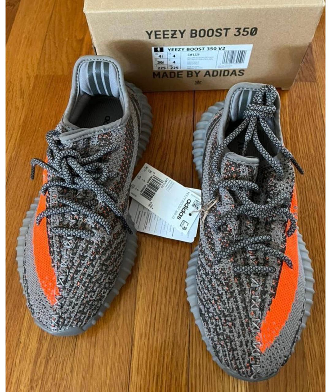 ADIDAS YEEZY Серые кроссовки, фото 4