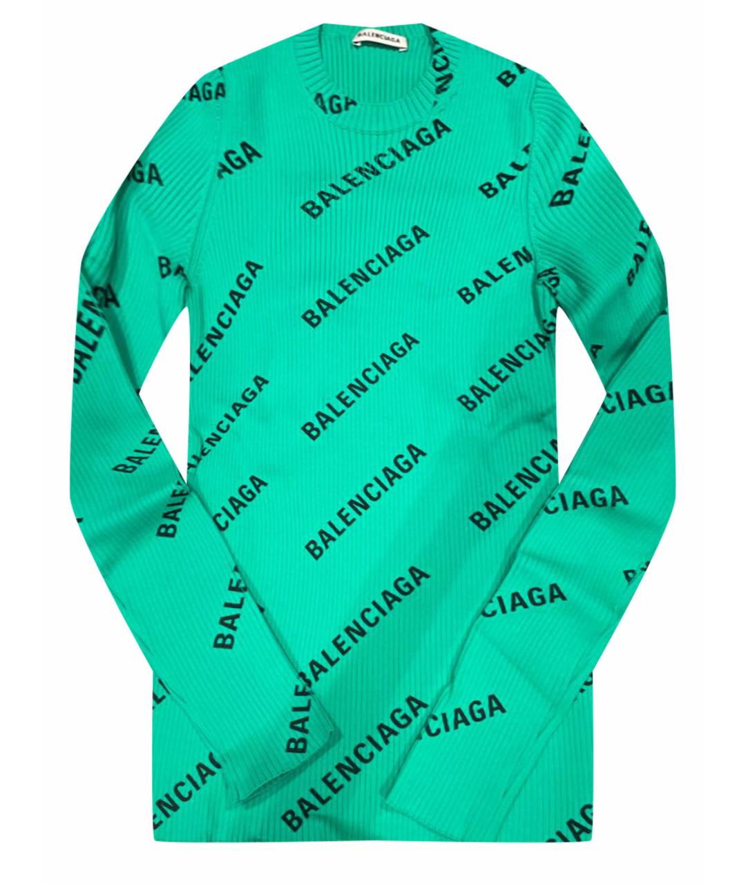 BALENCIAGA Зеленый джемпер / свитер, фото 1