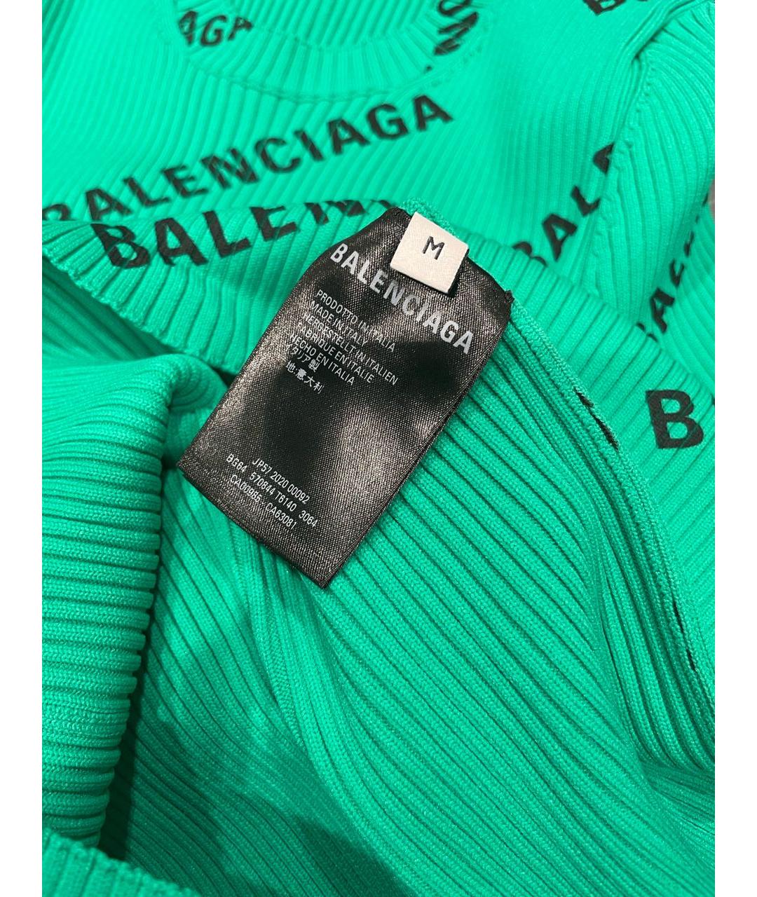 BALENCIAGA Зеленый джемпер / свитер, фото 2