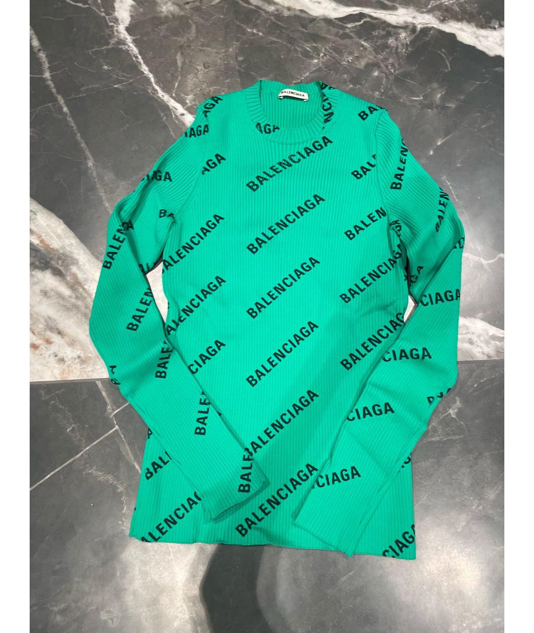 BALENCIAGA Зеленый джемпер / свитер, фото 3