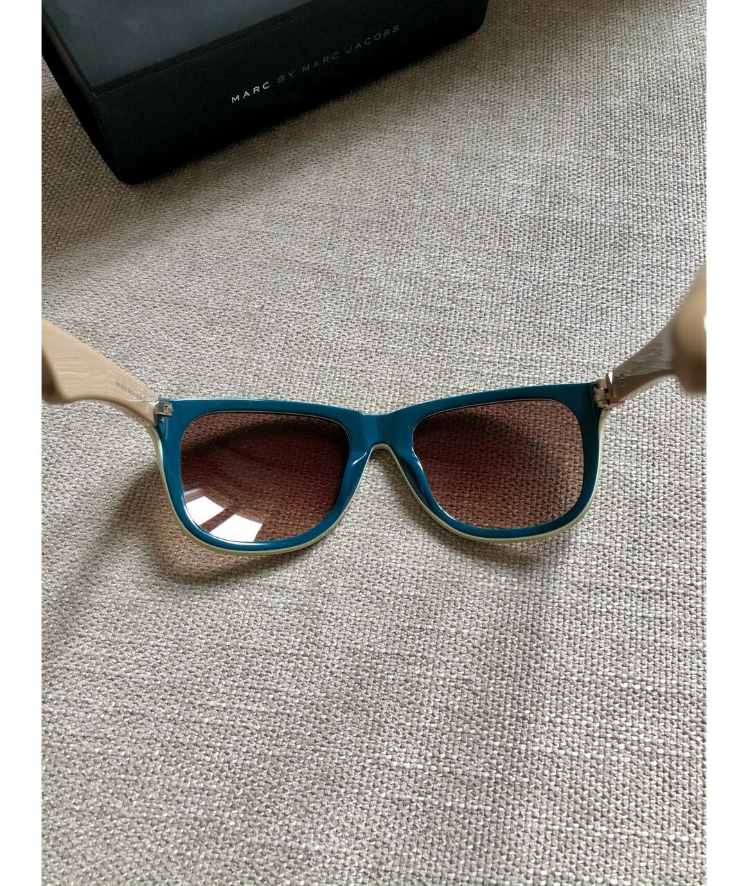 MARC BY MARC JACOBS Коричневые пластиковые солнцезащитные очки, фото 5