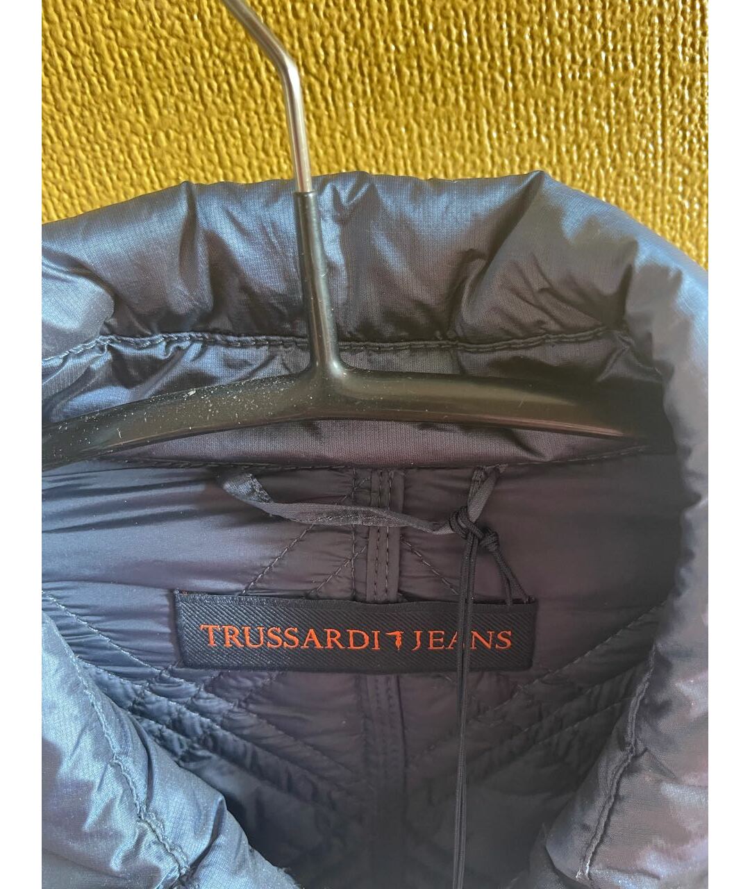 TRUSSARDI JEANS Темно-синяя полиамидовая куртка, фото 4