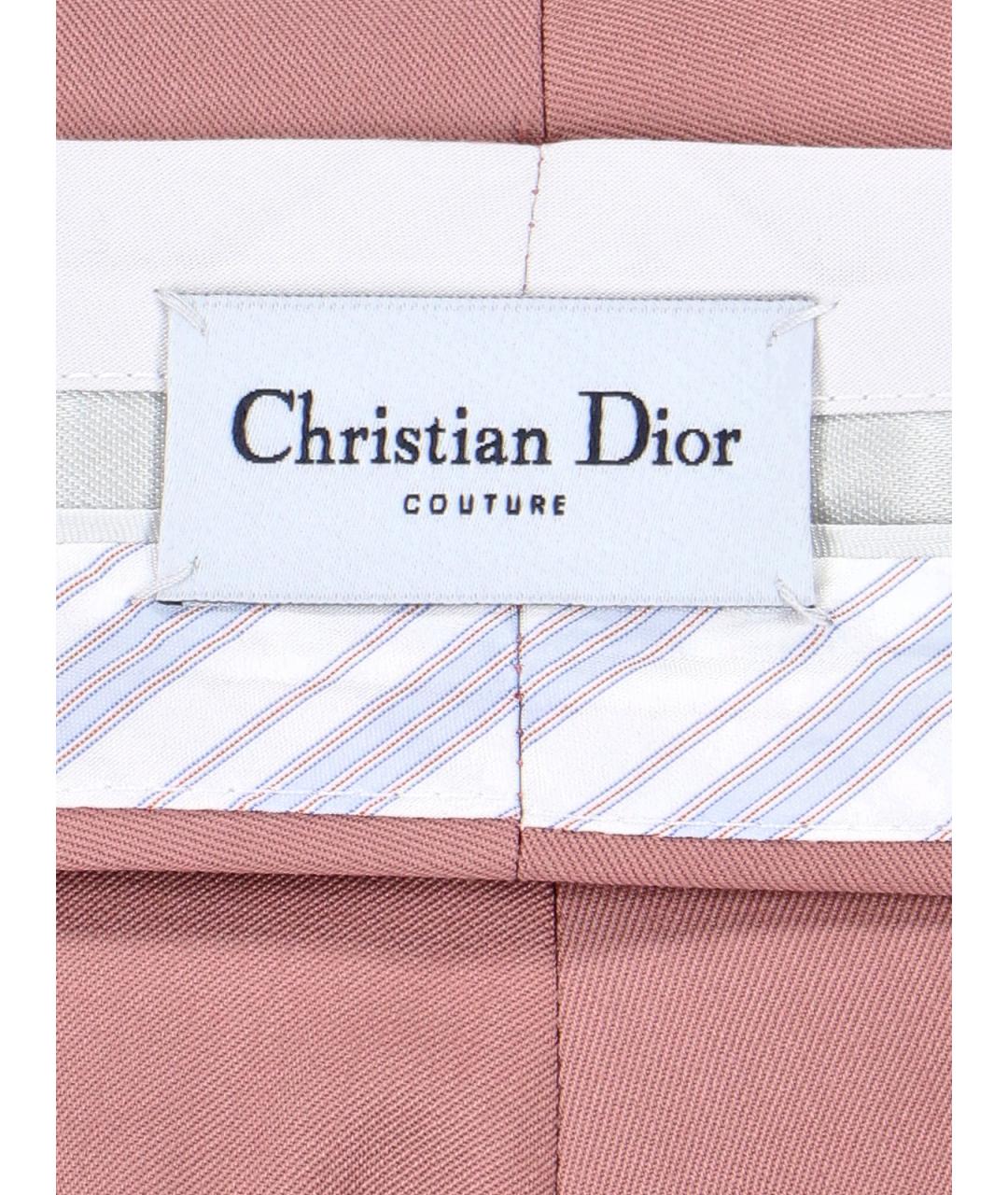 CHRISTIAN DIOR Розовые повседневные брюки, фото 5