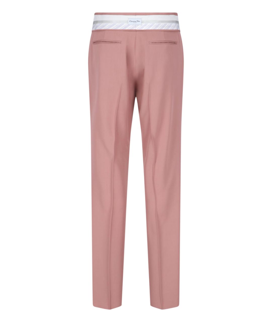 CHRISTIAN DIOR PRE-OWNED Розовые повседневные брюки, фото 3