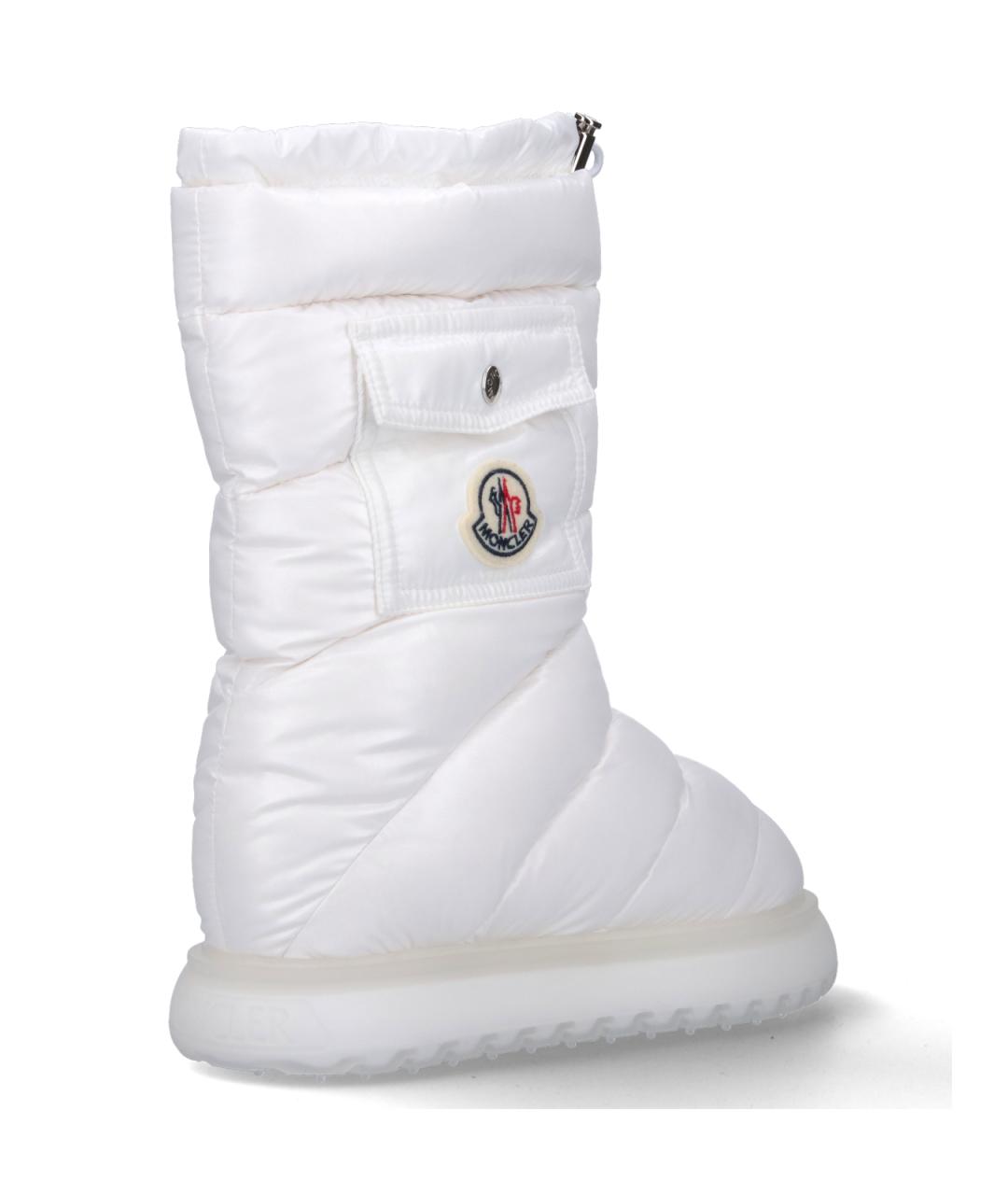 MONCLER Белые синтетические сапоги, фото 4