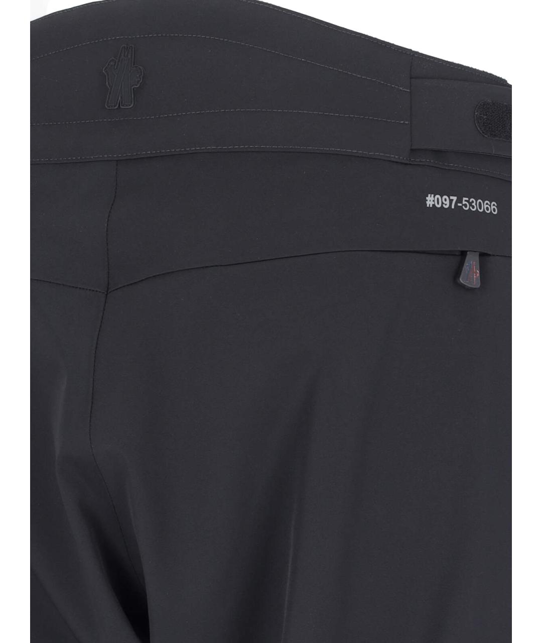 MONCLER GRENOBLE Черные повседневные брюки, фото 4