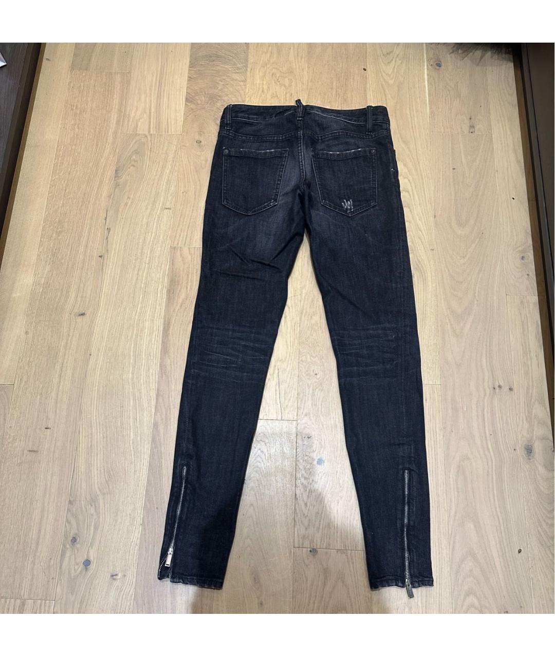 DSQUARED2 Черные джинсы слим, фото 2