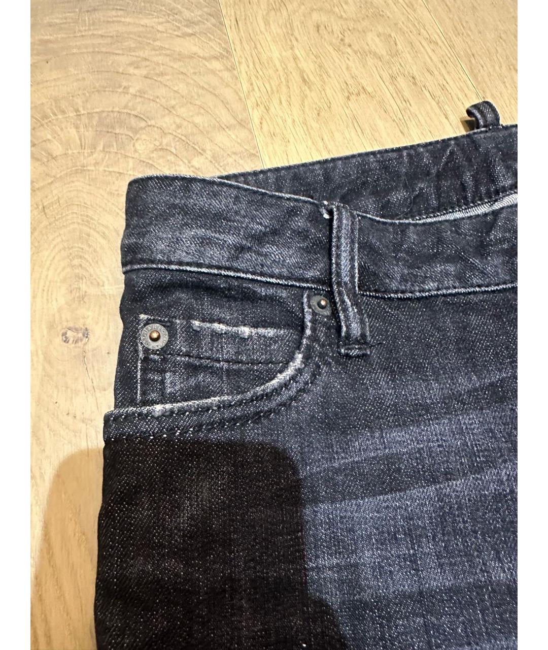 DSQUARED2 Черные джинсы слим, фото 4