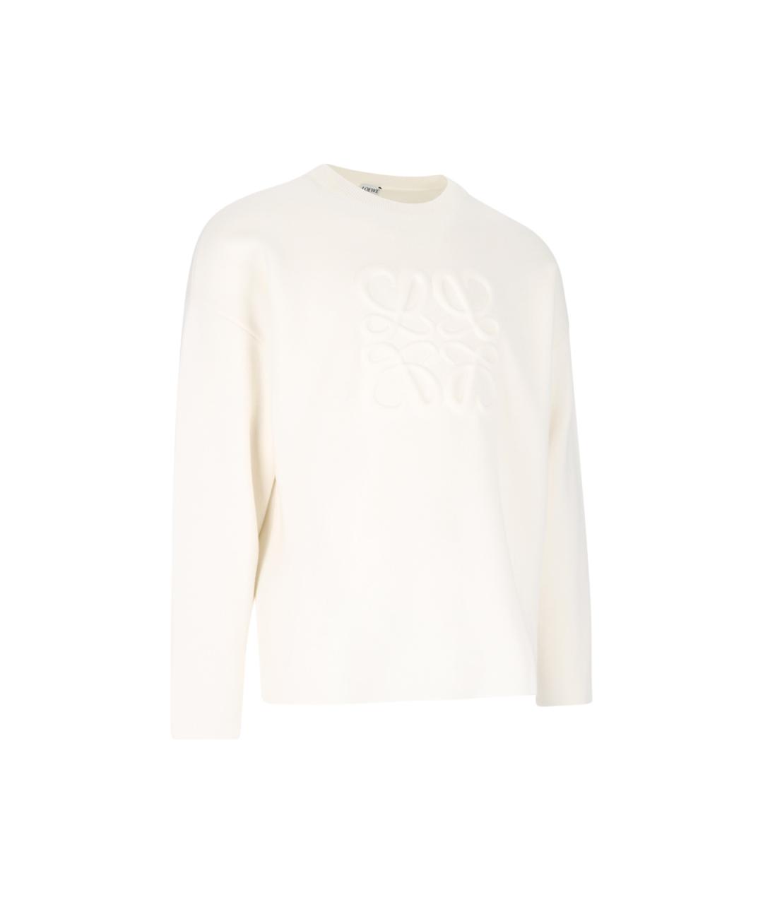 LOEWE Белый шерстяной джемпер / свитер, фото 2