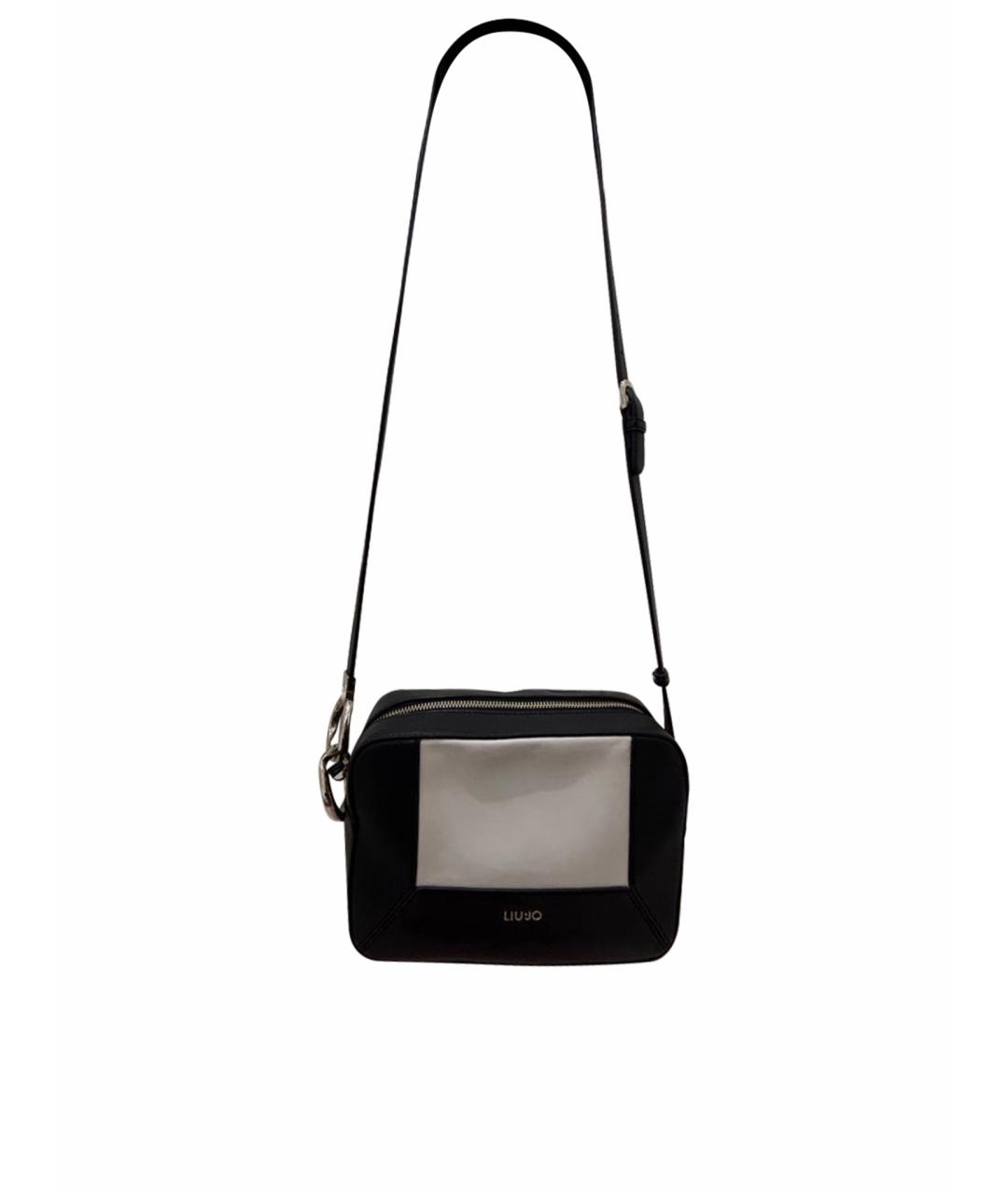 LIU JO Черная сумка через плечо из искусственной кожи, фото 1