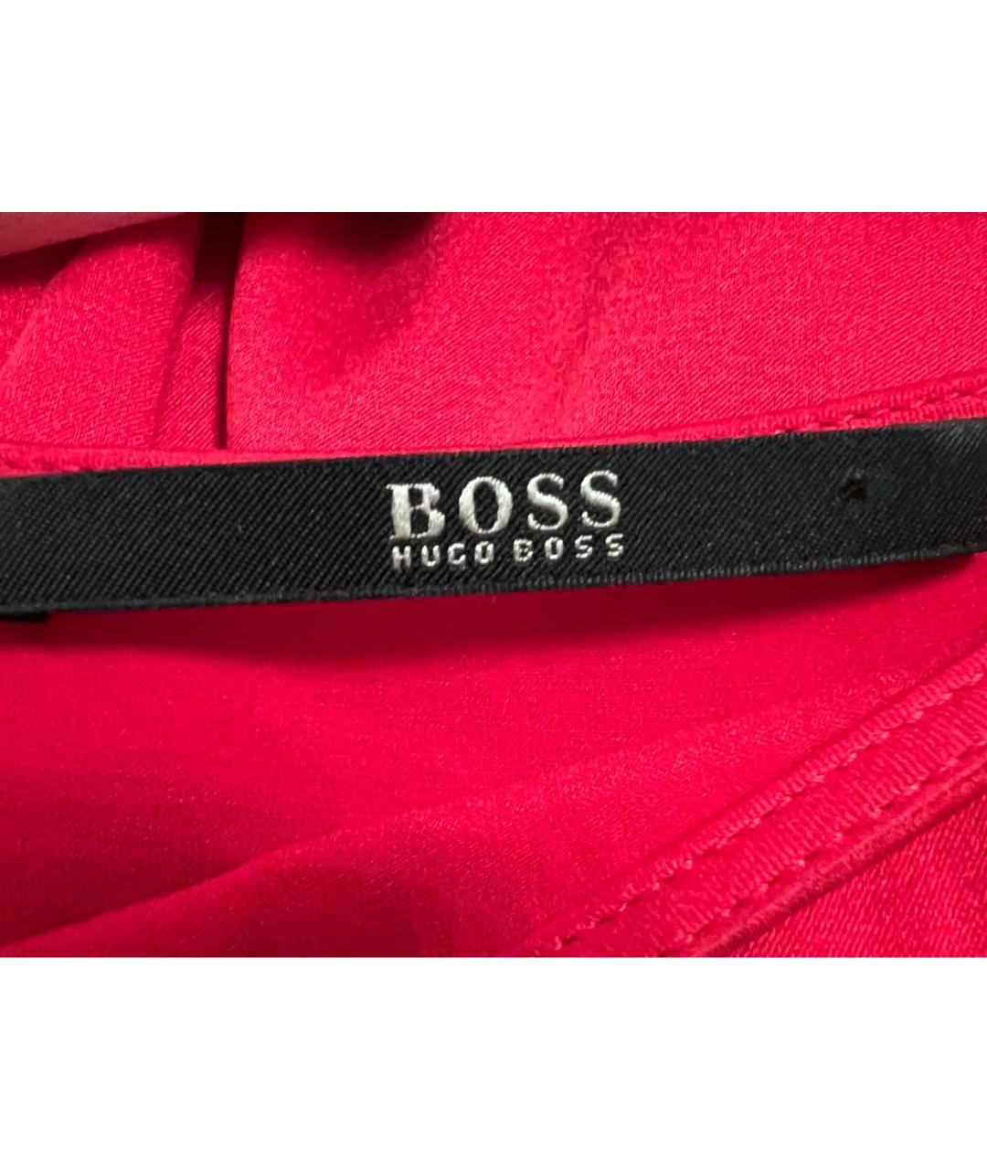 HUGO BOSS Красное шелковое платье, фото 5