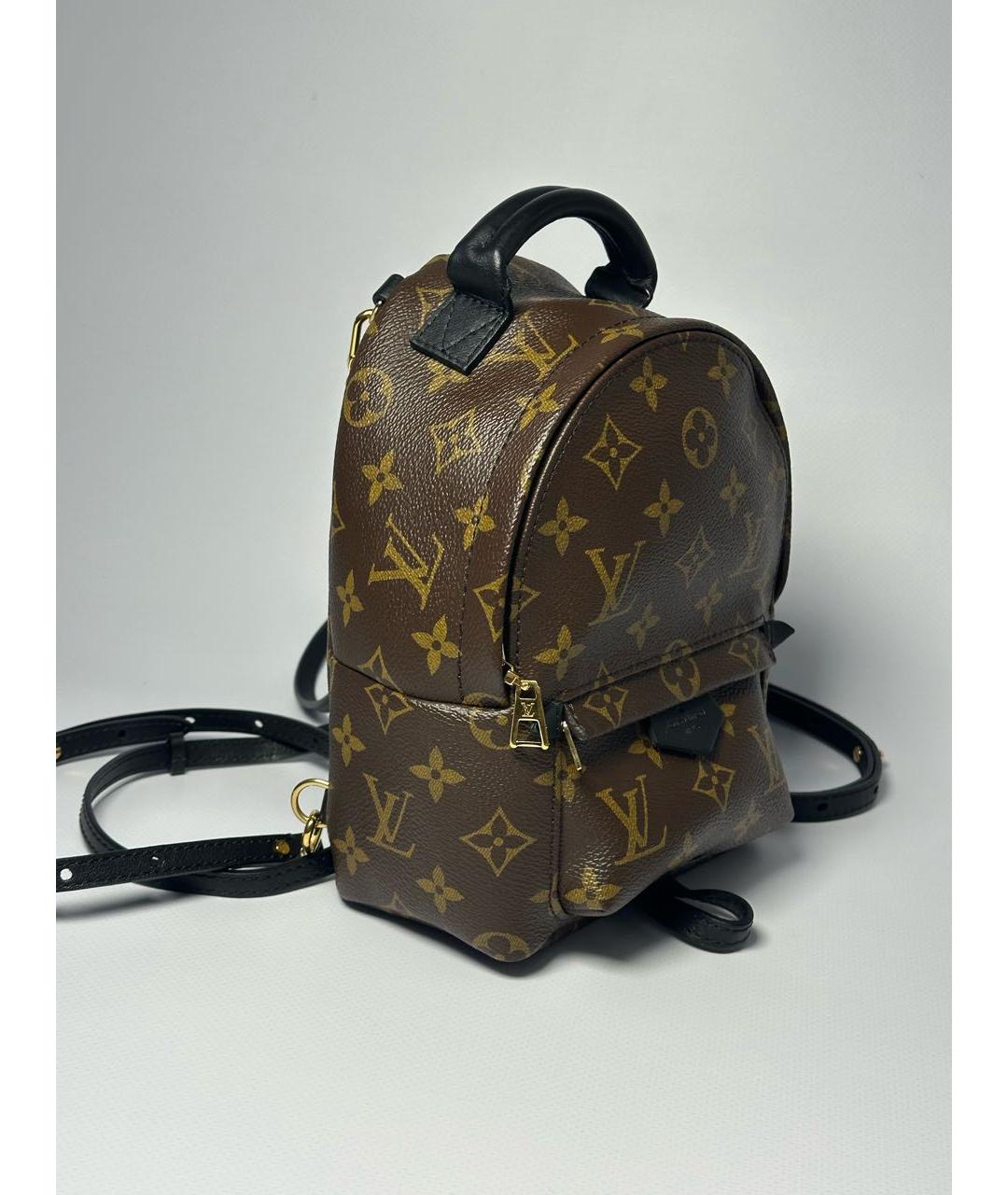 LOUIS VUITTON Коричневый кожаный рюкзак, фото 2