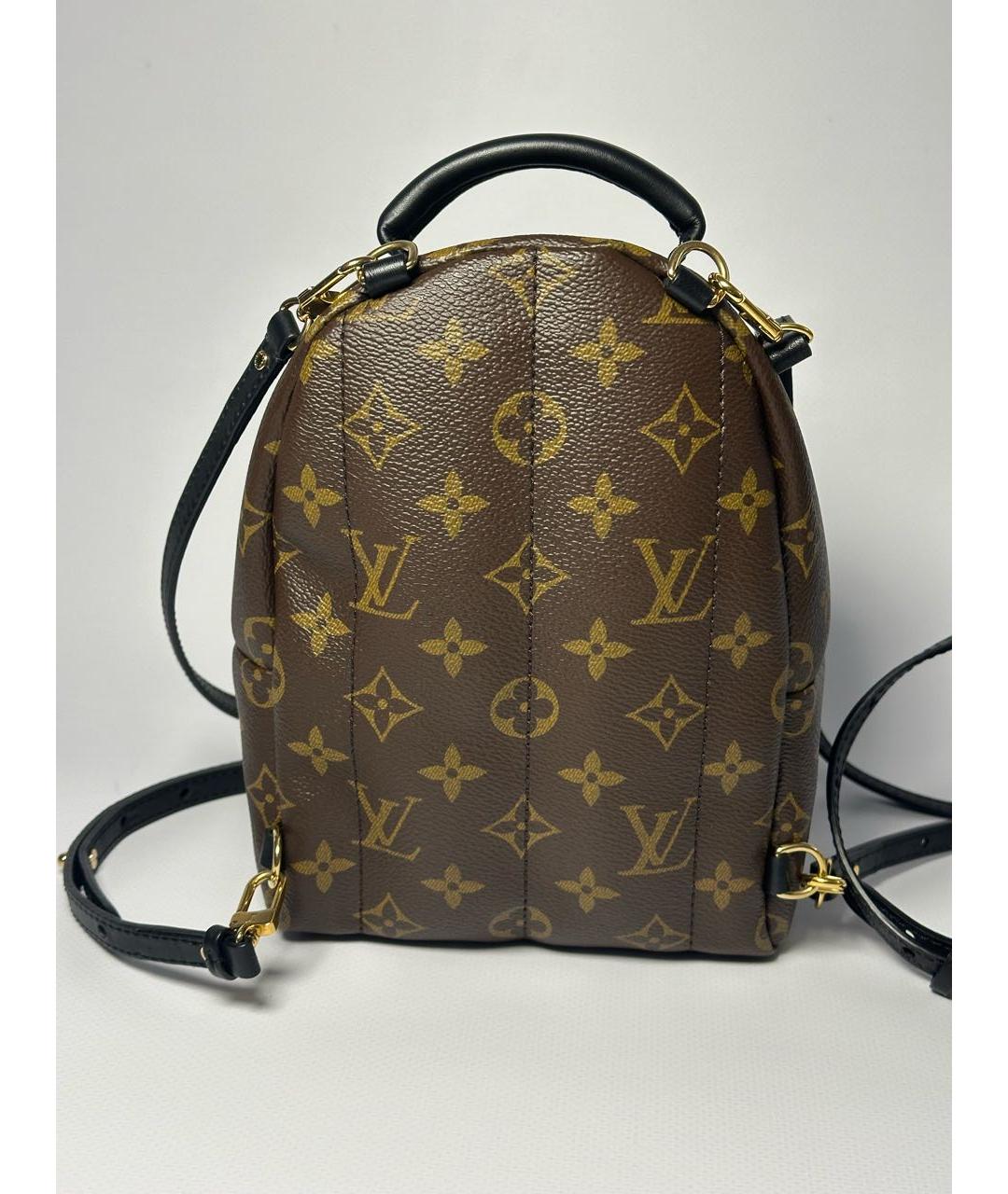 LOUIS VUITTON Коричневый кожаный рюкзак, фото 3