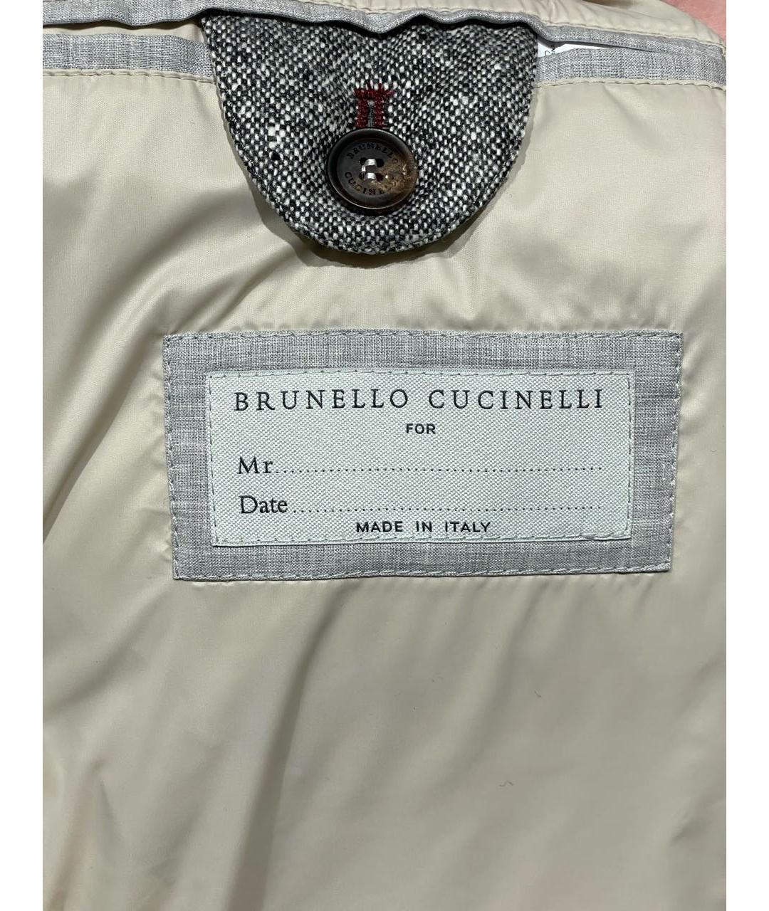 BRUNELLO CUCINELLI Антрацитовый кашемировый жилет, фото 4