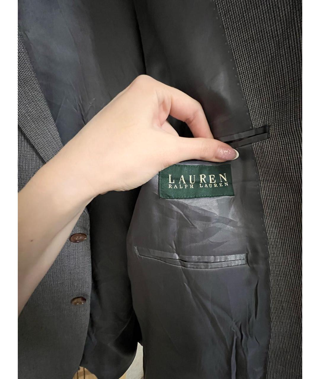 RALPH LAUREN Серый вискозный пиджак, фото 2