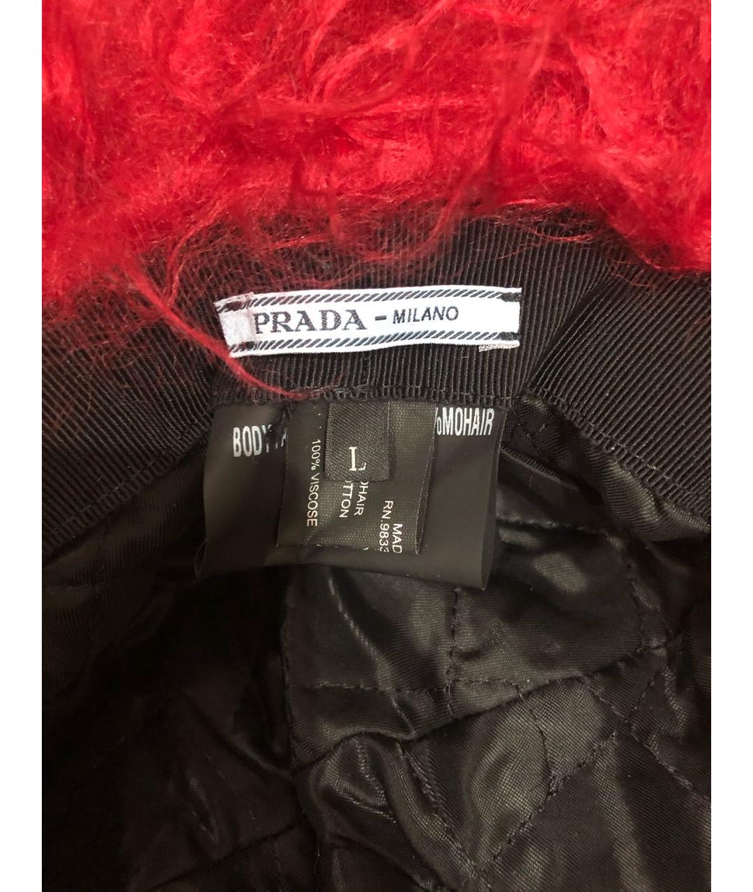 PRADA Красная шляпа, фото 3