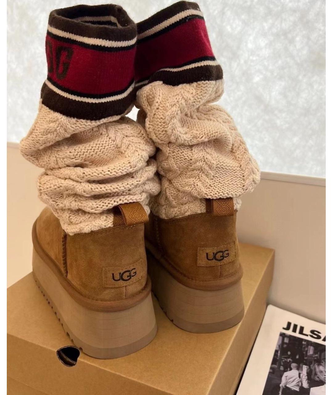 UGG AUSTRALIA Бежевые ботинки, фото 6